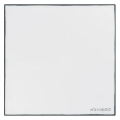 Viola Milano - Classic Shoestring 100% Linen Pocket Square - Forest - Handmade in Italy - Luxury Exclusive Collection - Avvenice