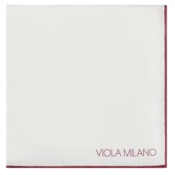 Viola Milano - Classic Shoestring Silk Pocket Square - Wine - Handmade in Italy - Luxury Exclusive Collection - Avvenice^ Ties & Bow Ties