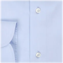 Viola Milano - Classic Solid Cut-Away Collar Dress Shirt - Classic Blue - Handmade in Italy - Luxury Exclusive Collection - Avvenice^ Shirts