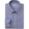 Viola Milano - Classic Stripe Button-Down Collar Dress Shirt - Navy/White - Handmade in Italy - Luxury Exclusive Collection - Avvenice^ Shirts