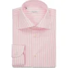 Viola Milano - Classic Stripe Cut-Away Collar Dress Shirt - Pink/White - Handmade in Italy - Luxury Exclusive Collection - Avvenice^ Shirts