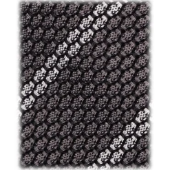 Viola Milano - Classic Stripe 3-Fold Grenadine Tie - Grey/White - Handmade in Italy - Luxury Exclusive Collection - Avvenice^ Ties & Bow Ties