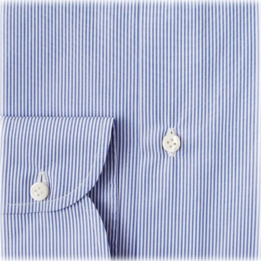 Viola Milano - Classic Stripe Shirt - Navy and White - Handmade in Italy - Luxury Exclusive Collection - Avvenice^ Shirts