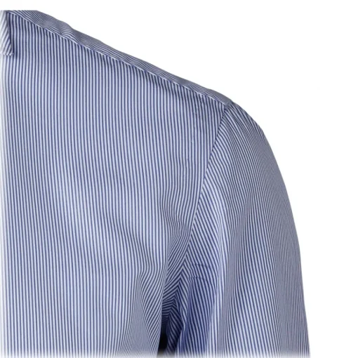 Viola Milano - Classic Stripe Shirt - Navy and White - Handmade in Italy - Luxury Exclusive Collection - Avvenice^ Shirts