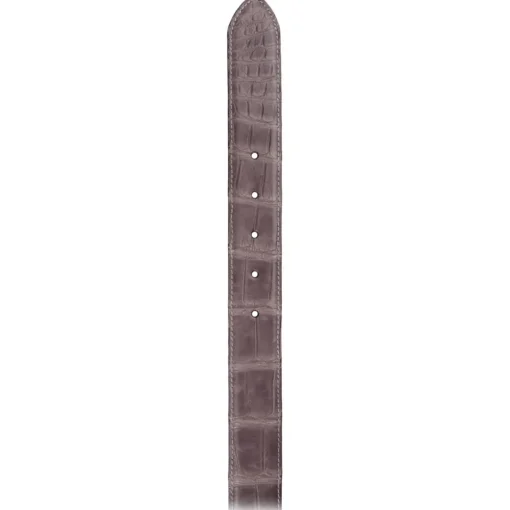 Viola Milano - Como Alligator Leather Belt - Grey - Handmade in Italy - Luxury Exclusive Collection - Avvenice