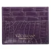 Viola Milano - Crocodile Credit Card Holder - Purple - Handmade in Italy - Luxury Exclusive Collection - Avvenice^ Wallets