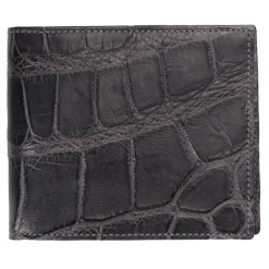 Viola Milano - Crocodile Slim Wallet - Grey - Handmade in Italy - Luxury Exclusive Collection - Avvenice^ Wallets