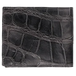 Viola Milano - Crocodile Slim Wallet - Grey - Handmade in Italy - Luxury Exclusive Collection - Avvenice^ Wallets