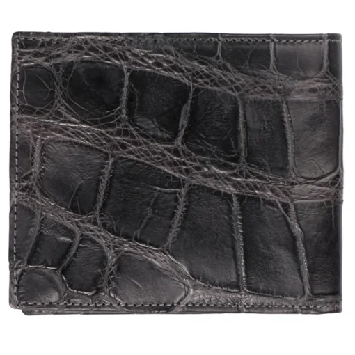 Viola Milano - Crocodile Slim Wallet - Grey - Handmade in Italy - Luxury Exclusive Collection - Avvenice^ Wallets