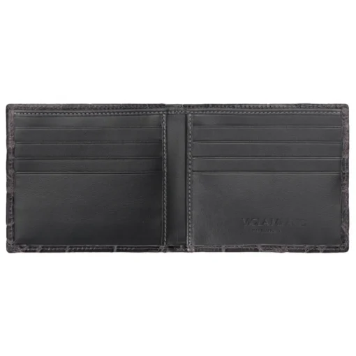Viola Milano - Crocodile Slim Wallet - Grey - Handmade in Italy - Luxury Exclusive Collection - Avvenice^ Wallets