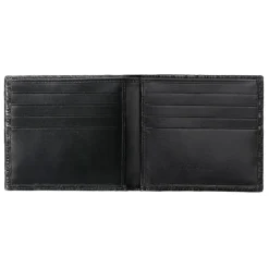 Viola Milano - Crocodile Slim Wallet - Black - Handmade in Italy - Luxury Exclusive Collection - Avvenice
