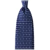 Viola Milano - Cube Pattern Selftipped Silk Tie - Navy - Made in Italy - Luxury Exclusive Collection - Avvenice^ Ties & Bow Ties