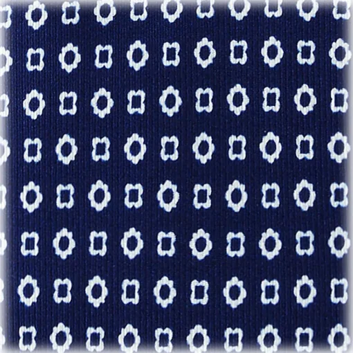 Viola Milano - Cube Pattern Selftipped Silk Tie - Navy - Made in Italy - Luxury Exclusive Collection - Avvenice^ Ties & Bow Ties