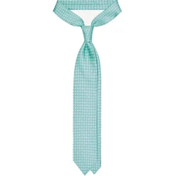Viola Milano - Cube Pattern Selftipped Silk Tie - Lime - Handmade in Italy - Luxury Exclusive Collection - Avvenice