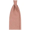 Viola Milano - Dogtooth Selftipped Italian Silk Tie - Cola - Made in Italy - Luxury Exclusive Collection - Avvenice^ Ties & Bow Ties