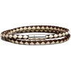 Viola Milano - Double Braided Two-Tone Italian Leather Bracelet - Brown Sand - Handmade in Italy - Luxury Exclusive Collection - Avvenice^ Bracelets