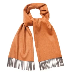 Viola Milano - Double Face Zibellino Cashmere Scarf - Orange Mix - Handmade in Italy - Luxury Exclusive Collection - Avvenice^ Scarves