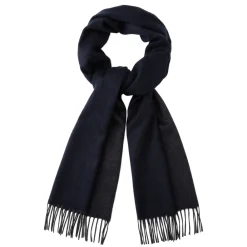 Viola Milano - Double Face Zibellino Cashmere Scarf - Navy and Grey - Handmade in Italy - Luxury Exclusive Collection - Avvenice^ Scarves