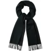 Viola Milano - Double Face 100% Zibellino Cashmere Scarf - Forest/Grey - Handmade in Italy - Luxury Exclusive Collection - Avvenice^ Scarves