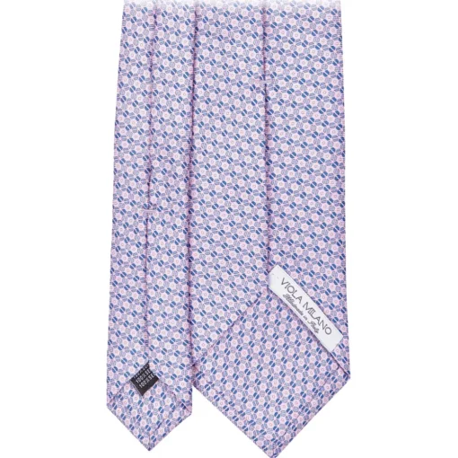 Viola Milano - Dynamic Floral Selftipped Silk Tie - Pink - Handmade in Italy - Luxury Exclusive Collection - Avvenice^ Ties & Bow Ties