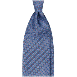 Viola Milano - Eye Chain Selftipped Italian Silk Tie - Brown Mix - Handmade in Italy - Luxury Exclusive Collection - Avvenice