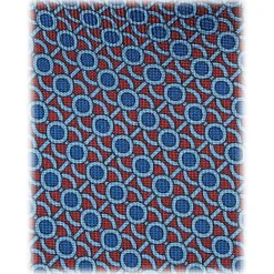 Viola Milano - Eye Chain Selftipped Italian Silk Tie - Brown Mix - Handmade in Italy - Luxury Exclusive Collection - Avvenice