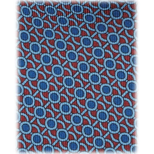 Viola Milano - Eye Chain Selftipped Italian Silk Tie - Brown Mix - Handmade in Italy - Luxury Exclusive Collection - Avvenice