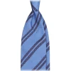 Viola Milano - Fina Stripe 3-Fold Grenadine Tie - Blue Mix - Handmade in Italy - Luxury Exclusive Collection - Avvenice^ Ties & Bow Ties