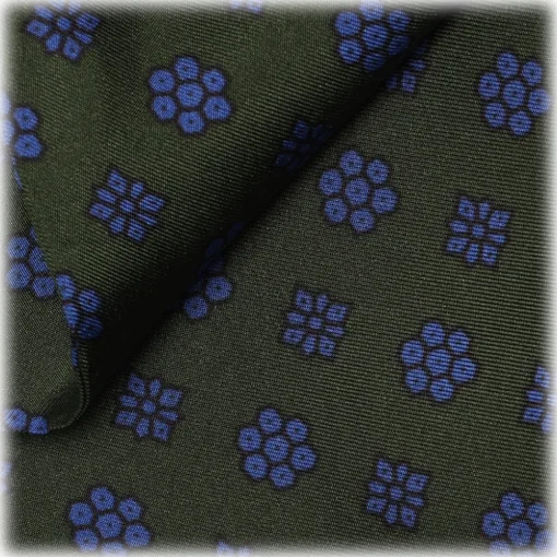 Viola Milano - Floral Italian Silk Ascot Tie - Forest - Handmade in Italy - Luxury Exclusive Collection - Avvenice^ Scarves