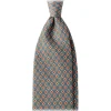 Viola Milano - Floral Pattern Selftipped Silk Tie - Green - Handmade in Italy - Luxury Exclusive Collection - Avvenice^ Ties & Bow Ties