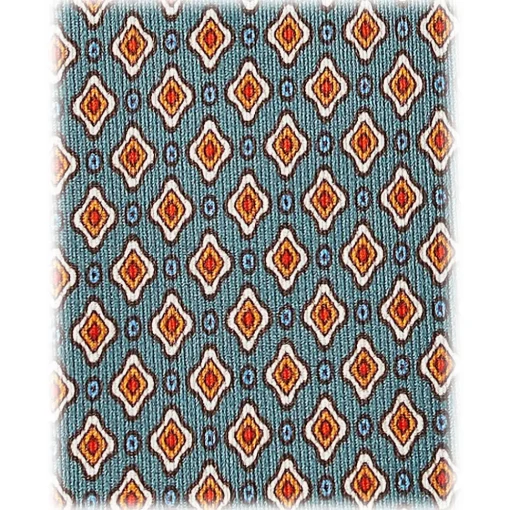Viola Milano - Floral Pattern Selftipped Silk Tie - Green - Handmade in Italy - Luxury Exclusive Collection - Avvenice^ Ties & Bow Ties