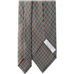 Viola Milano - Floral Pattern Selftipped Silk Tie - Green - Handmade in Italy - Luxury Exclusive Collection - Avvenice^ Ties & Bow Ties