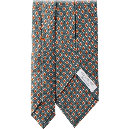 Viola Milano - Floral Pattern Selftipped Silk Tie - Green - Handmade in Italy - Luxury Exclusive Collection - Avvenice^ Ties & Bow Ties