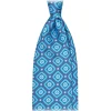Viola Milano - Floral Selftipped Silk Tie - Navy Mix - Handmade in Italy - Luxury Exclusive Collection - Avvenice^ Ties & Bow Ties