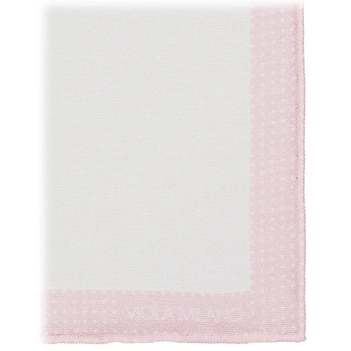 Viola Milano - Frame Polka Dot Silk Pocket Square - Pink - Handmade in Italy - Luxury Exclusive Collection - Avvenice^ Ties & Bow Ties