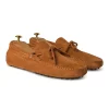 Viola Milano - Gommino Suede Loafer - Cola - Handmade in Italy - Luxury Exclusive Collection - Avvenice^ Shoes
