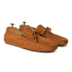 Viola Milano - Gommino Suede Loafer - Cola - Handmade in Italy - Luxury Exclusive Collection - Avvenice^ Shoes