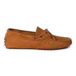 Viola Milano - Gommino Suede Loafer - Cola - Handmade in Italy - Luxury Exclusive Collection - Avvenice^ Shoes