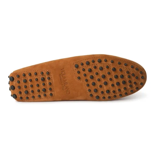 Viola Milano - Gommino Suede Loafer - Cola - Handmade in Italy - Luxury Exclusive Collection - Avvenice^ Shoes