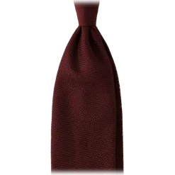 Viola Milano - Grenadine Garza Fina Unlined Tie - Burgundy - Handmade in Italy - Luxury Exclusive Collection - Avvenice^ Ties & Bow Ties