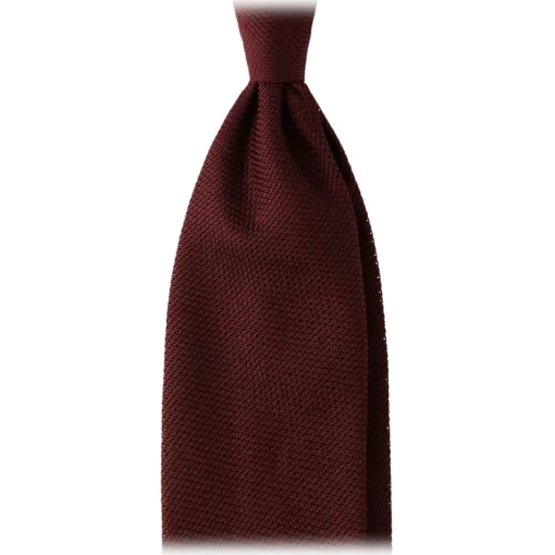 Viola Milano - Grenadine Garza Fina Unlined Tie - Burgundy - Handmade in Italy - Luxury Exclusive Collection - Avvenice^ Ties & Bow Ties