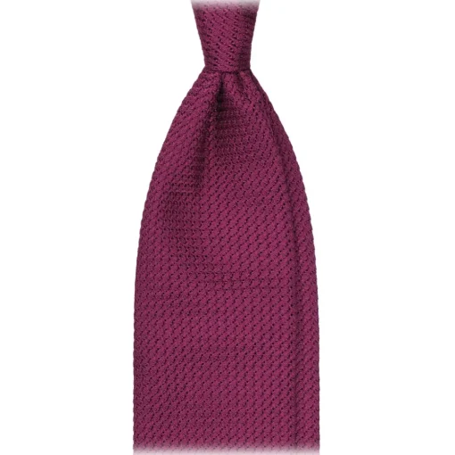 Viola Milano - Grenadine Garza Grossa Unlined Tie - Fuschia - Handmade in Italy - Luxury Exclusive Collection - Avvenice^ Ties & Bow Ties