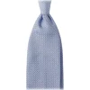 Viola Milano - Grenadine Garza Grossa Unlined Tie - Light Blue - Handmade in Italy - Luxury Exclusive Collection - Avvenice^ Ties & Bow Ties