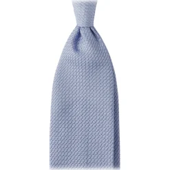 Viola Milano - Grenadine Garza Grossa Unlined Tie - Light Blue - Handmade in Italy - Luxury Exclusive Collection - Avvenice^ Ties & Bow Ties