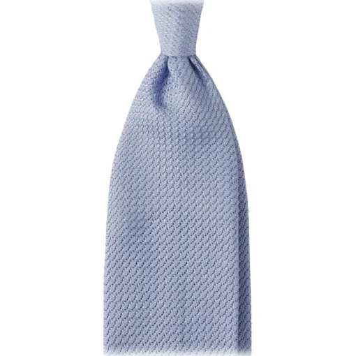 Viola Milano - Grenadine Garza Grossa Unlined Tie - Light Blue - Handmade in Italy - Luxury Exclusive Collection - Avvenice^ Ties & Bow Ties
