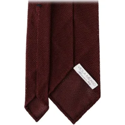 Viola Milano - Grenadine Garza Fina Unlined Tie - Burgundy - Handmade in Italy - Luxury Exclusive Collection - Avvenice^ Ties & Bow Ties