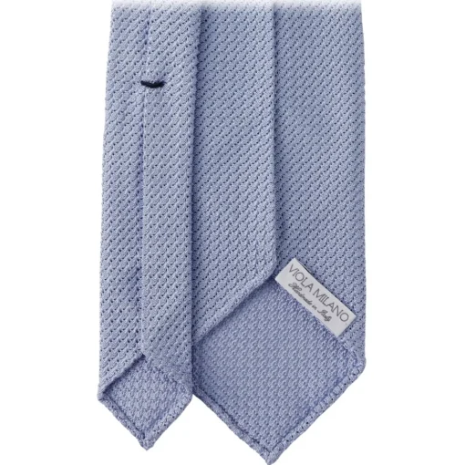 Viola Milano - Grenadine Garza Grossa Unlined Tie - Light Blue - Handmade in Italy - Luxury Exclusive Collection - Avvenice^ Ties & Bow Ties