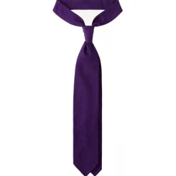 Viola Milano - Grenadine Garza Grossa Unlined Tie - Purple - Handmade in Italy - Luxury Exclusive Collection - Avvenice^ Ties & Bow Ties