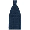 Viola Milano - Knitted Limited Label V-End Silk Tie - Sea - Handmade in Italy - Luxury Exclusive Collection - Avvenice