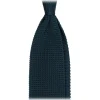 Viola Milano - Knitted Limited Label V-End Silk Tie - Cobalt Green - Handmade in Italy - Luxury Exclusive Collection - Avvenice^ Ties & Bow Ties